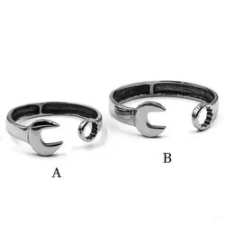 Wholesale Spanner Biker Cuff Bracelet 316L Stainless Steel Hop Rock Wrench Motor Charm Bangle For Women Men Couples SJB0356