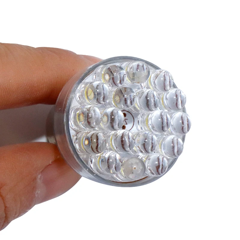 50Pcs Car Motorcycle LED S25 1157 bay15s p21/5w 1156 ba15s 24 led F3 Brake Lights automotive lights bulb 12V white red yellow