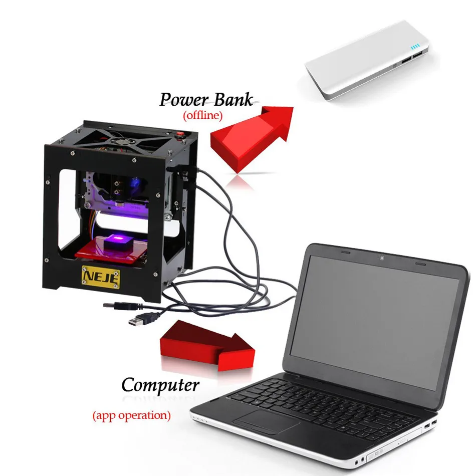 HE3D montowane drukarki DIY 3d skaner czerwony formowanie wtryskowe Reprap Open Source przenośne dla