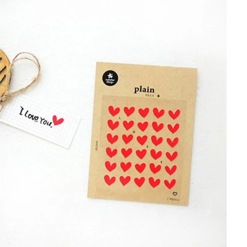 Suatelier Mini Heart Star Stickers Scrapbooking Material Planner Remarking Label Sticker DIY Craft Journal Decoration 2021