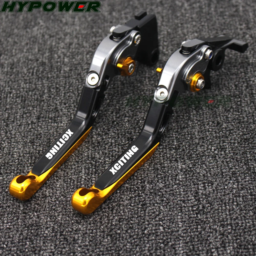 High quality For KYMCO XCITING 250 300 400 500 CNC Brakes Adjustable Foldable Brake Clutch Levers Motorcycle brakes