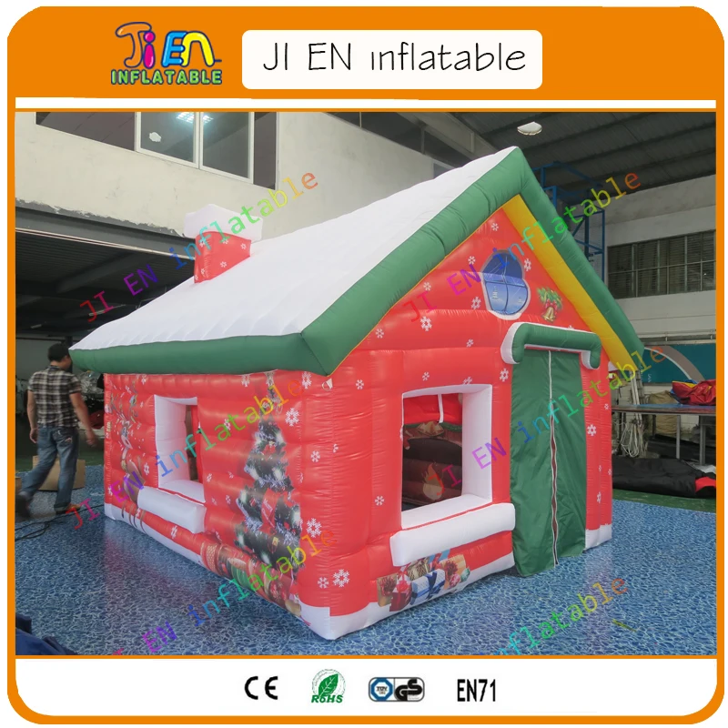 

13ftx10ft Inflatable Christmas Santa House Cheap Inflatable Christmas House for Decoration