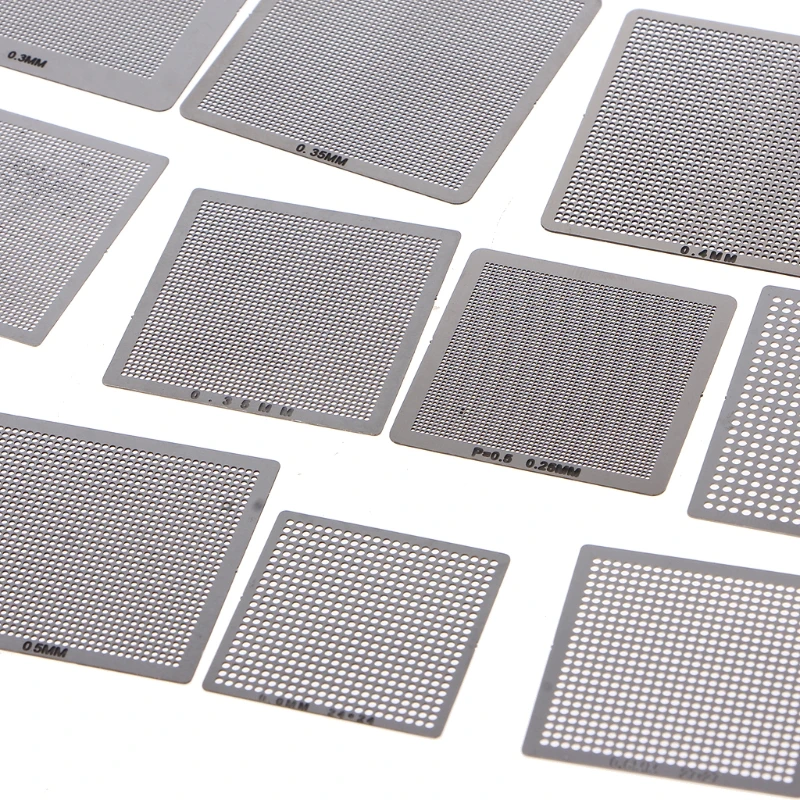 27Pcs Bga Stencils Universele Direct Verwarmd Stencils Voor Smt Smd Chip Rpair Ls'd Tool