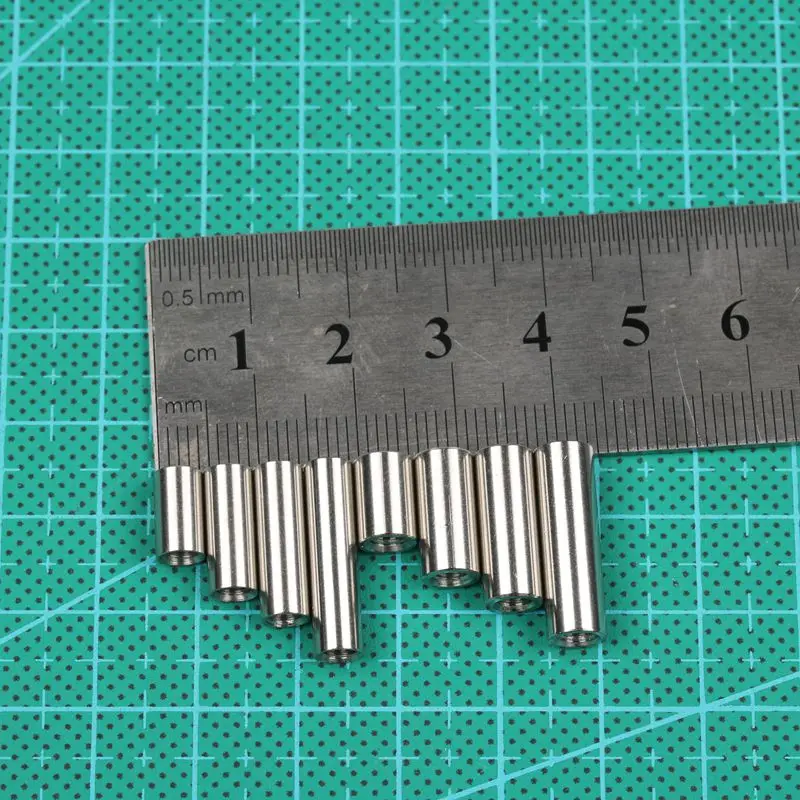 20 Pieces Lot M4 Screw Connect Rod Knife Handle Screw Cylindrical Nuts Connecting Pipe Rivet M4 Thread