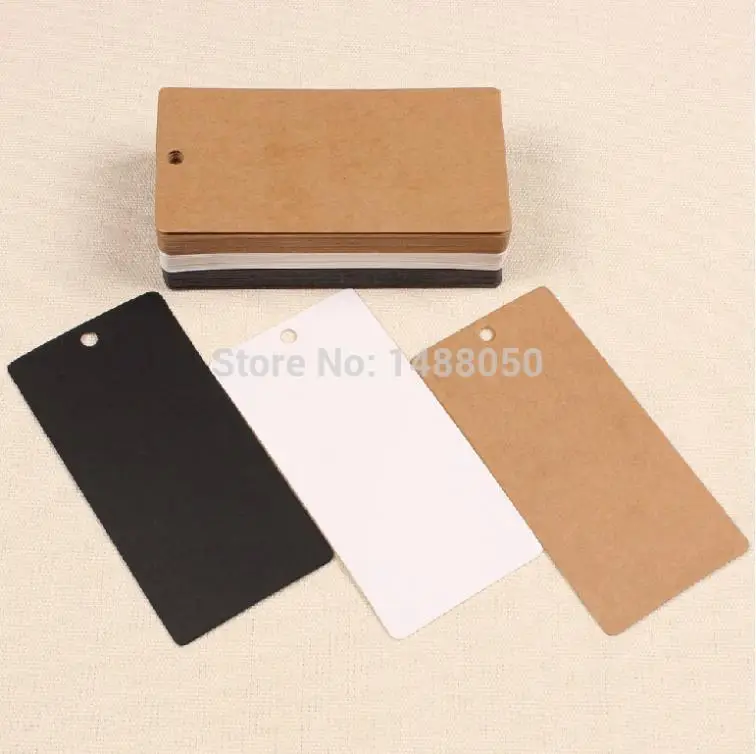 Free Shipping 2014 New Arrival Blank Kraft Paper Hang Tags Wedding Party Favor Label Price Gift Cards