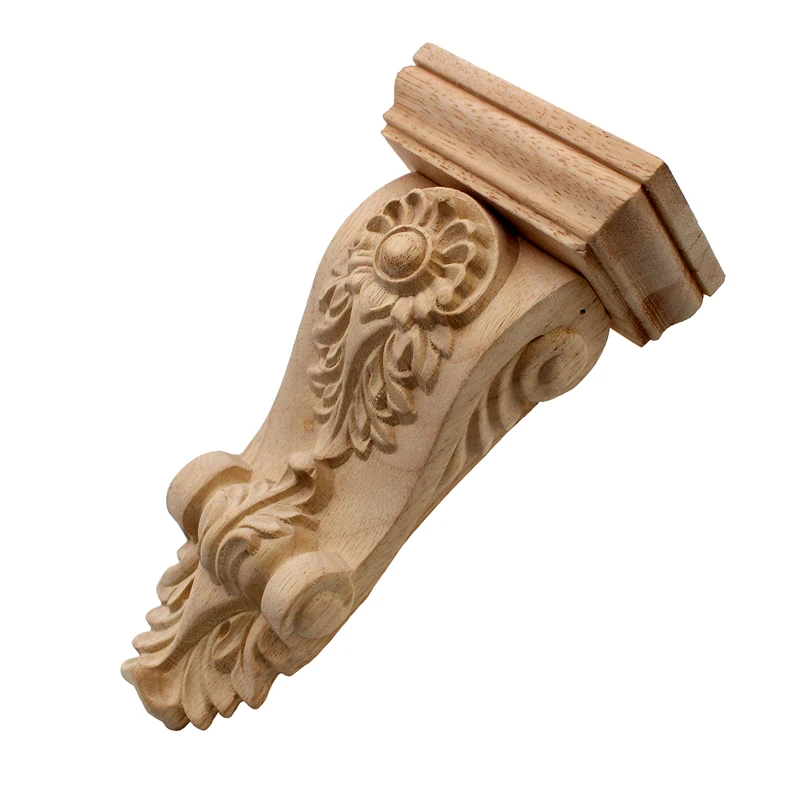 VZLX Wood Home Decoration Accessories Wooden Cupboard Doors and Windows Small Decorative Floral Applique Mini Crossbow Kawaii