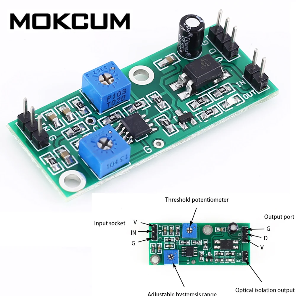 LM2903 Hysteresis Spanningscomparator Signaal Stabilizer Optocoupler Geïsoleerde Uitgang Hysteresis Spanning Comparator Controle Module