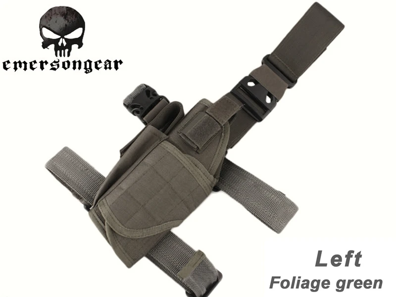 

EmersonGear-Universal Tactical Thigh Holster Holder, Foliage Green, все пистолеты, EM6209