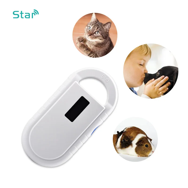 ISO11784/785 animal rfid reader 134.2KHz animal scanner FDX-B handheld scanner EM4305 Animal microchip Syringe Scanner Reader