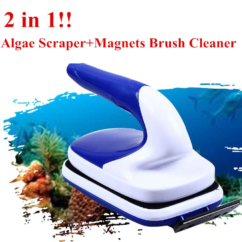 

Aquarium Window Cleaning Floating Magnetic Brush Aquarium Fish Tank Glass Algae Scraper Cleaner Magnets Brush Cleaner CT008