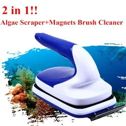 Aquarium Window Cleaning Floating Magnetic Brush Aquarium Fish Tank Glass Algae Scraper Cleaner Magnets Brush Cleaner CT008