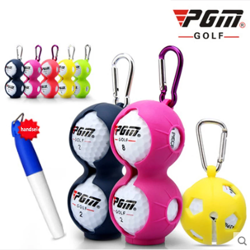 2PCS New Genuine Golf Two-layer Ball 80-90 Single Ball Two-ball Scribe Silicone High-elastic Material Golf Accessories with Pen