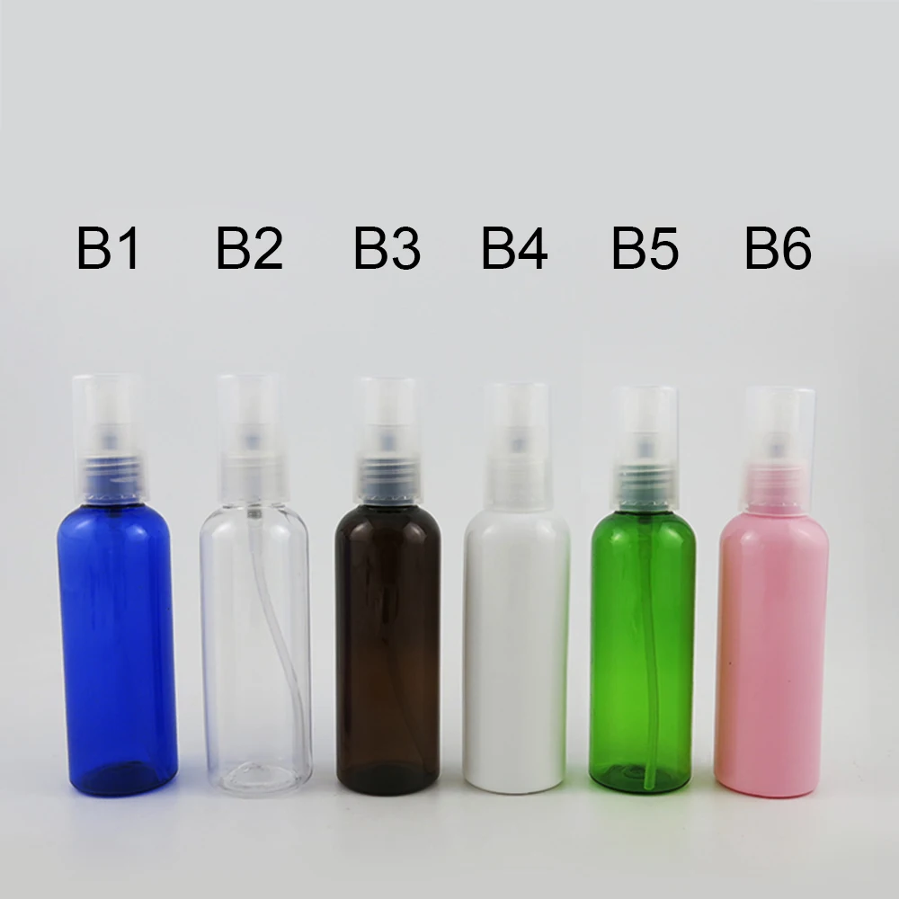 24 pcs 100ml Travel Refillable Lotion Cream Bottle with Plastic Pump 100cc PET Dispensing Cosmetic Bottle with Cap