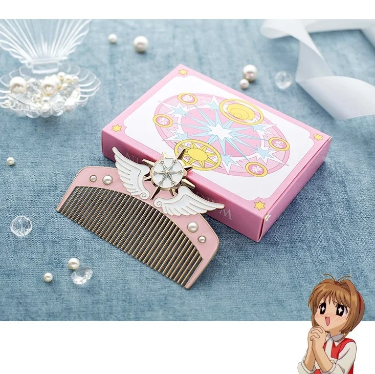 Anime Cardcaptor Sakura Cute Anti-static Comb Dream Magic Wand Hair Combs Hair Styling Tools cosplay Accessories