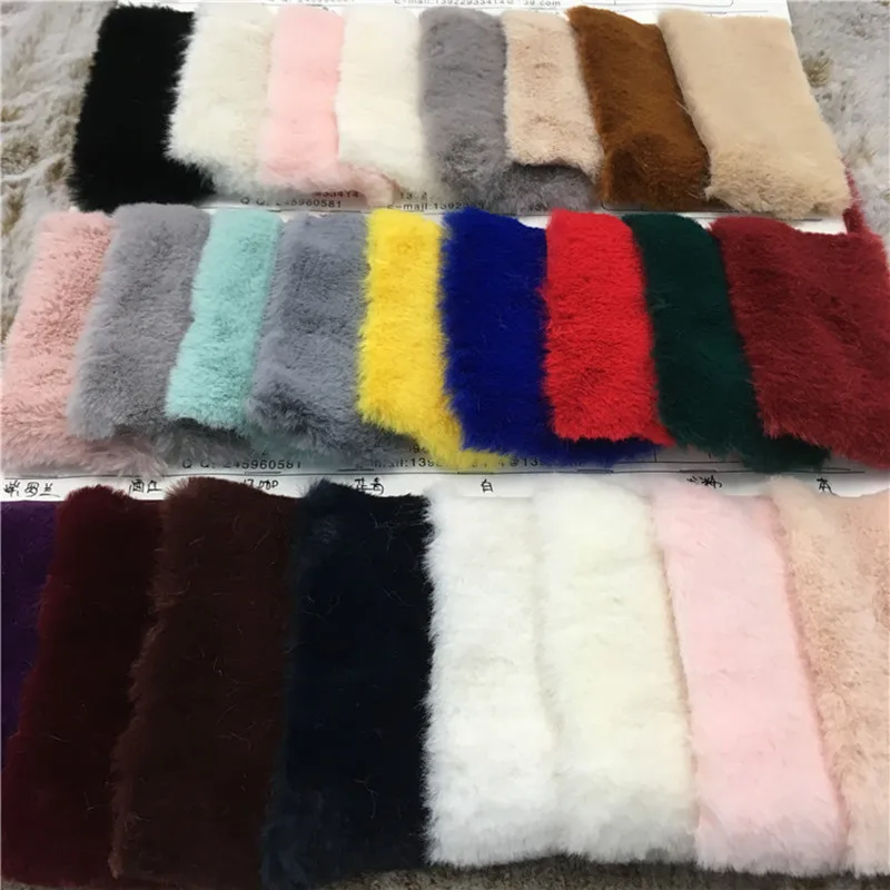 85 cm * 160 cm 10 MM Hight dei capelli Del coniglio del Faux di Alta qualità peluche faux fur tessuto per il cappotto di inverno faux dei capelli