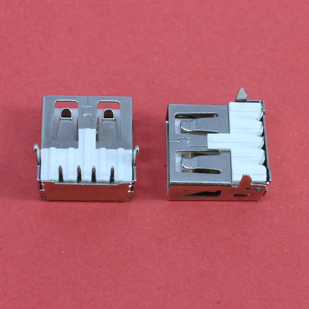 تشنغوهران 1 قطعة الكمبيوتر المحمول USB جاك USB أنثى المقبس 2.0 USB 90 درجة موصل لأجهزة الكمبيوتر المحمول سطح المكتب شاحن الخ