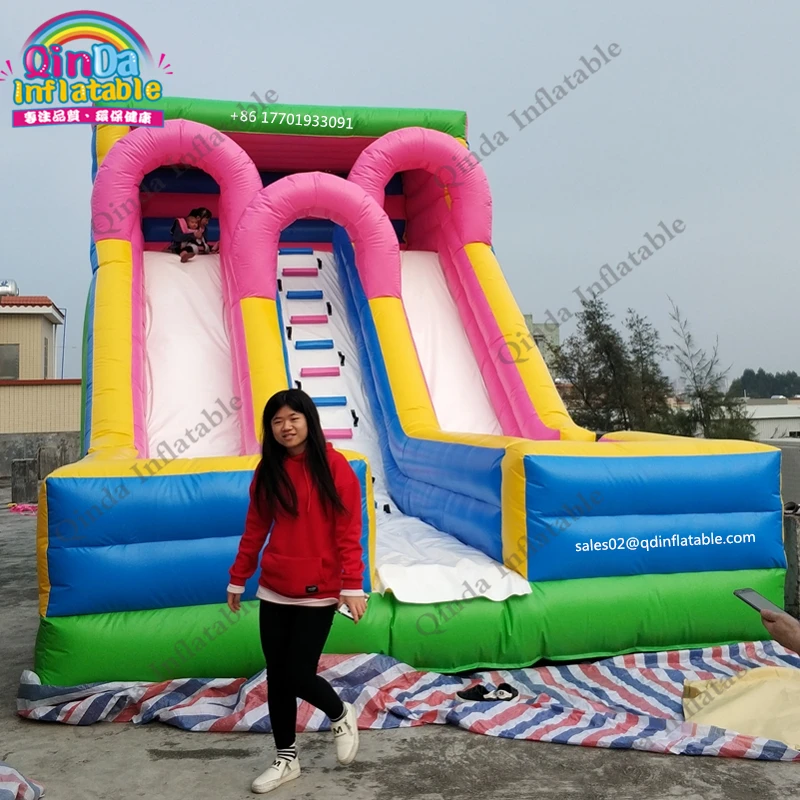 

8 m*4.5m*5 m Jumping inflatable slide for adult and kids bouncy slide children playground equipment sport game slides