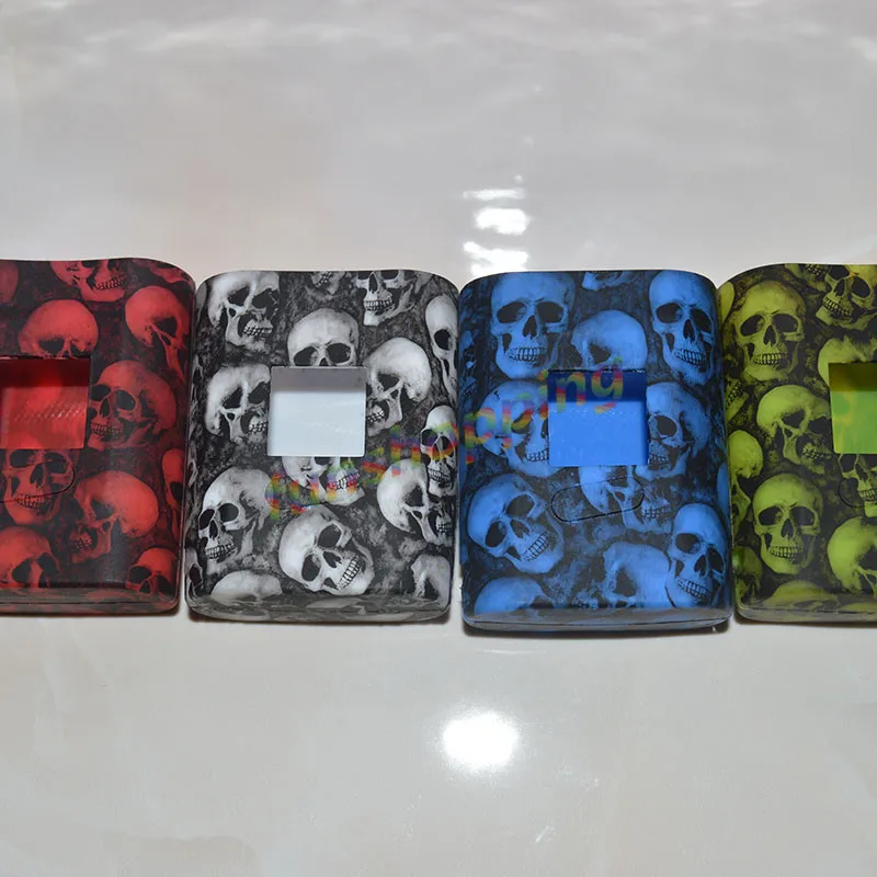 10pcs Colors random AL85 Skull Head Protective silicone case skin cover sleeve For SMOK Alien 85W Box Mod Alien Mini Alien Baby