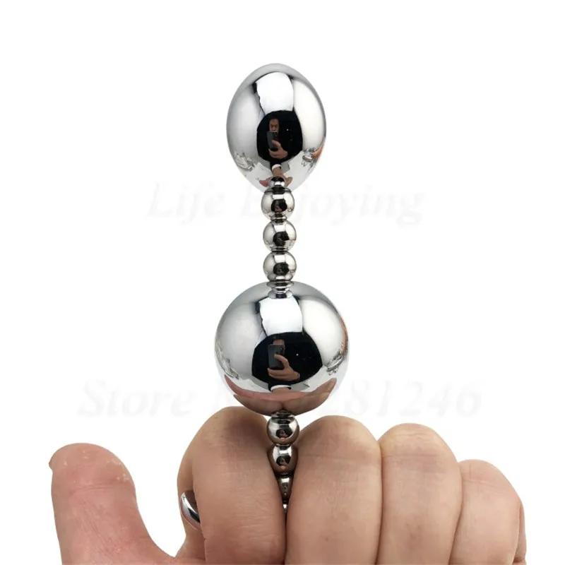 304 stainless steel Swing Ball G-spot Anal Beads Prostate Stimulation Metal Butt Plug Vagina Kegel Ball Sex Toys For Women Men