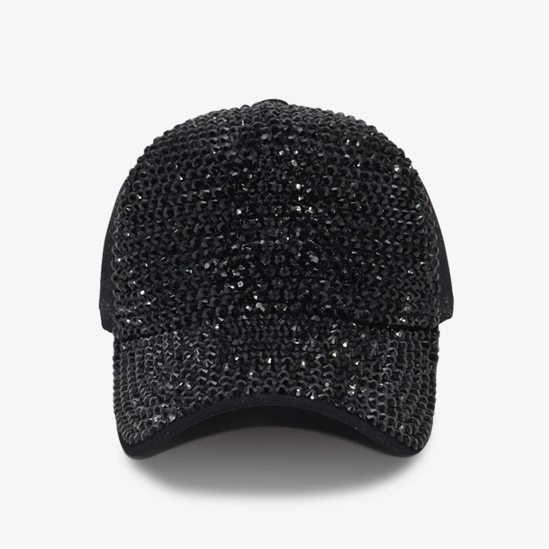 COKK Sequin Rhinestone Baseball Cap Women Snapback Hats For Women\'s Cap Adjustable Baseball Hats Bone Casquette Dad Hat Female