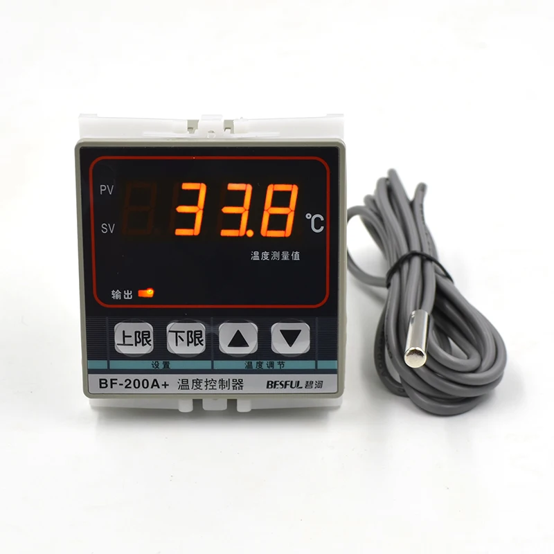 

AC 90-250V 0~120'C 3 LED digital display BF-200A+ digital panel thermostat with temperature sensor temperature controller