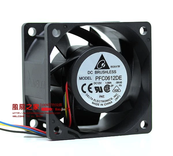 

brand new DELTA PFC0612DE 6038 6cm 1.68A high air volume 4PIN Server cooling fan