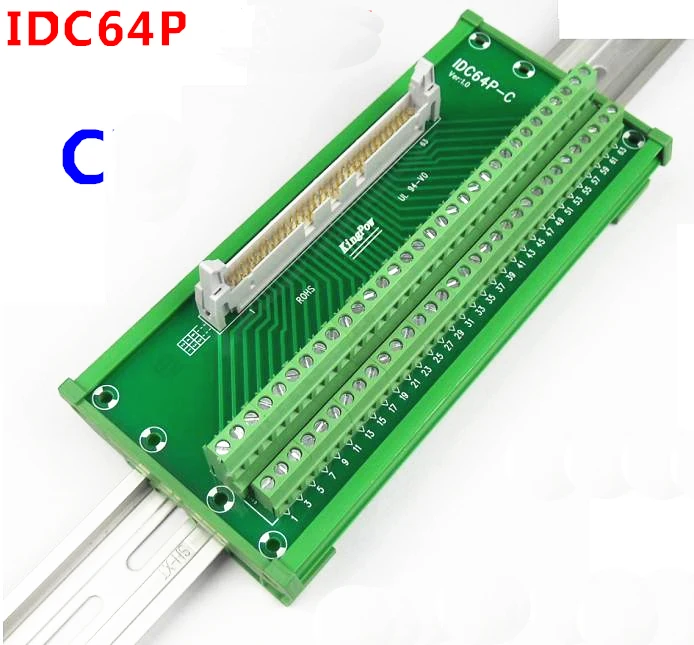 

IDC64P Male Connector Interface Module Terminal Blocks Breakout Board