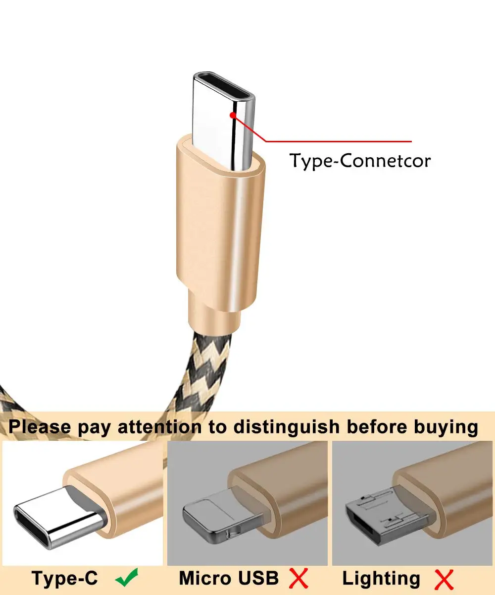 100CM USB Type C 3.1 Line for Meizu 16th Pro 7 6 charger Line for ZTE Nubia N1 Z11 Max/mini/ Axon 7 Mini