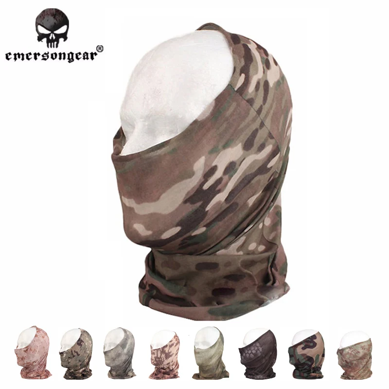 EmersonGear-Rapid Dry Multi-Functional Hood Mask, Tactical Half Face Mask, EM6628