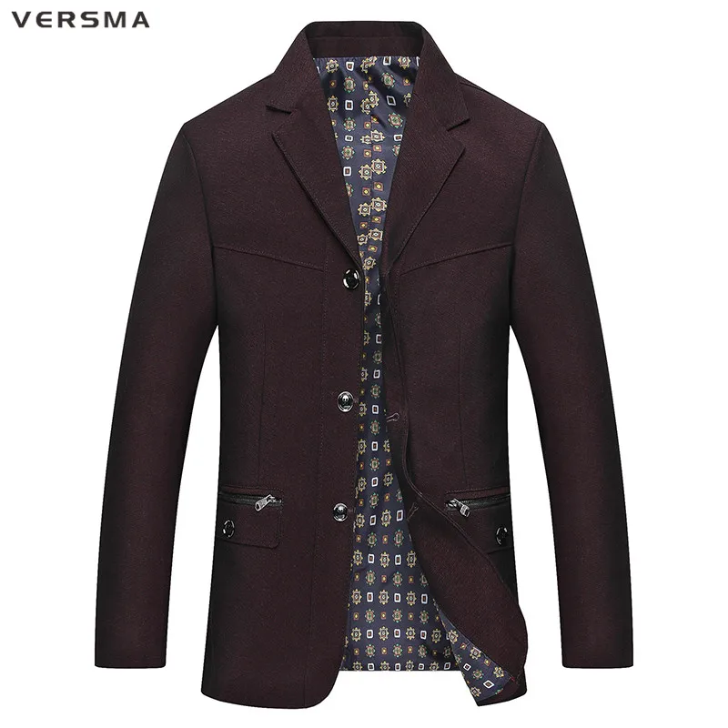 

VERSMA 2017 New Men Suit Blazer Jacket Men Blazer Masculino Designs Coat Male Suits Blazer Styles Mens Blazer Jacket Man Jacket