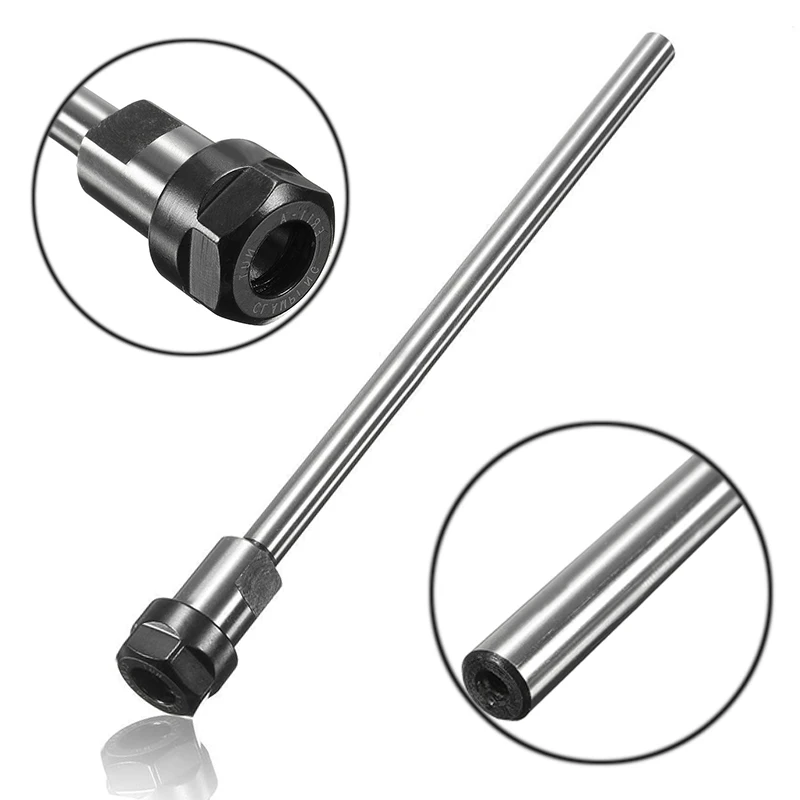 C8 C10 C12 C16 C20 C25 Er Chuck Sâu Chế Biến CNC Thẳng Vít Nối Dài Cần Arbor Collet Chuck Cho CNC dao Phay