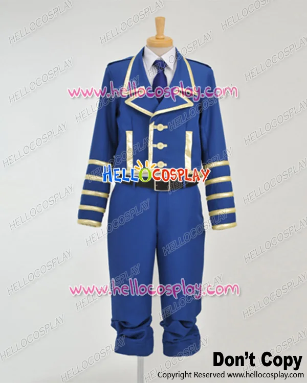 Tegami Bachi Letter Bee Cosplay Lag Seeing Blue Uniform Costume H008