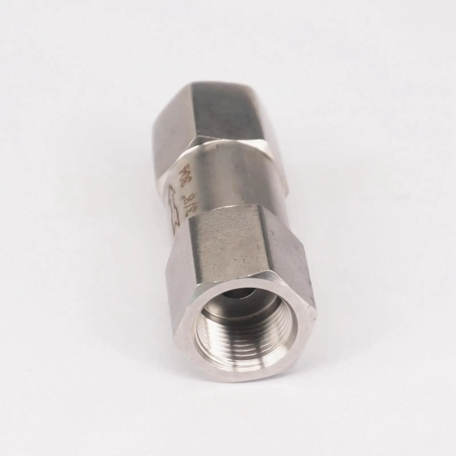 3/8" BSP Female 304 Stainless Steel One Way Check Valve Non-return In Line Valve 3-60 Bar
