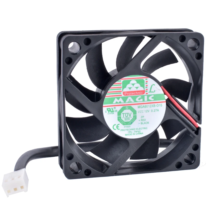 

Brand new original MGA6012XB-O15 6cm 60mm fan 6015 12V 0.27A Double ball bearing Large air volume computer CPU power cooling fan