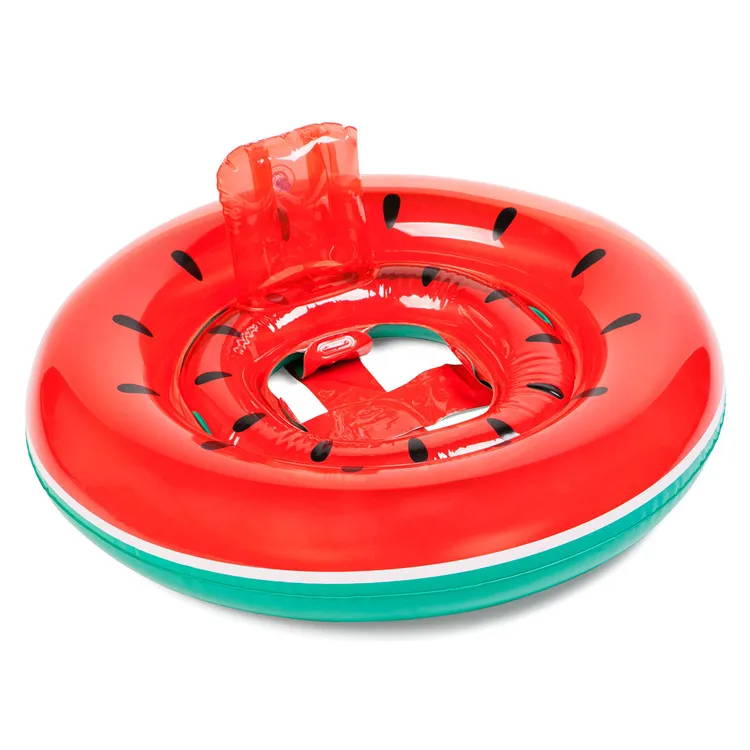 Summer Cute Watermelon Inflatable Boat Baby Kid Outdoor Play Water Swim Pool Toy Floating Boat Toy 2021