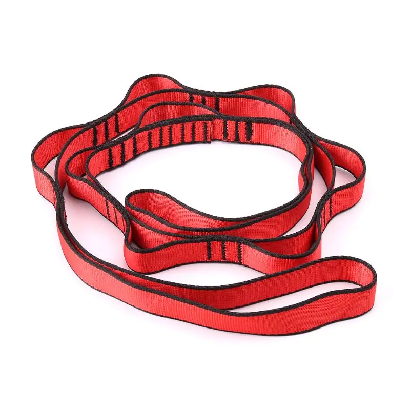 Climbing Nylon Daisy Chain Rope With Loops Yoga Hammock Hanging Strap Bandlet  Feb13