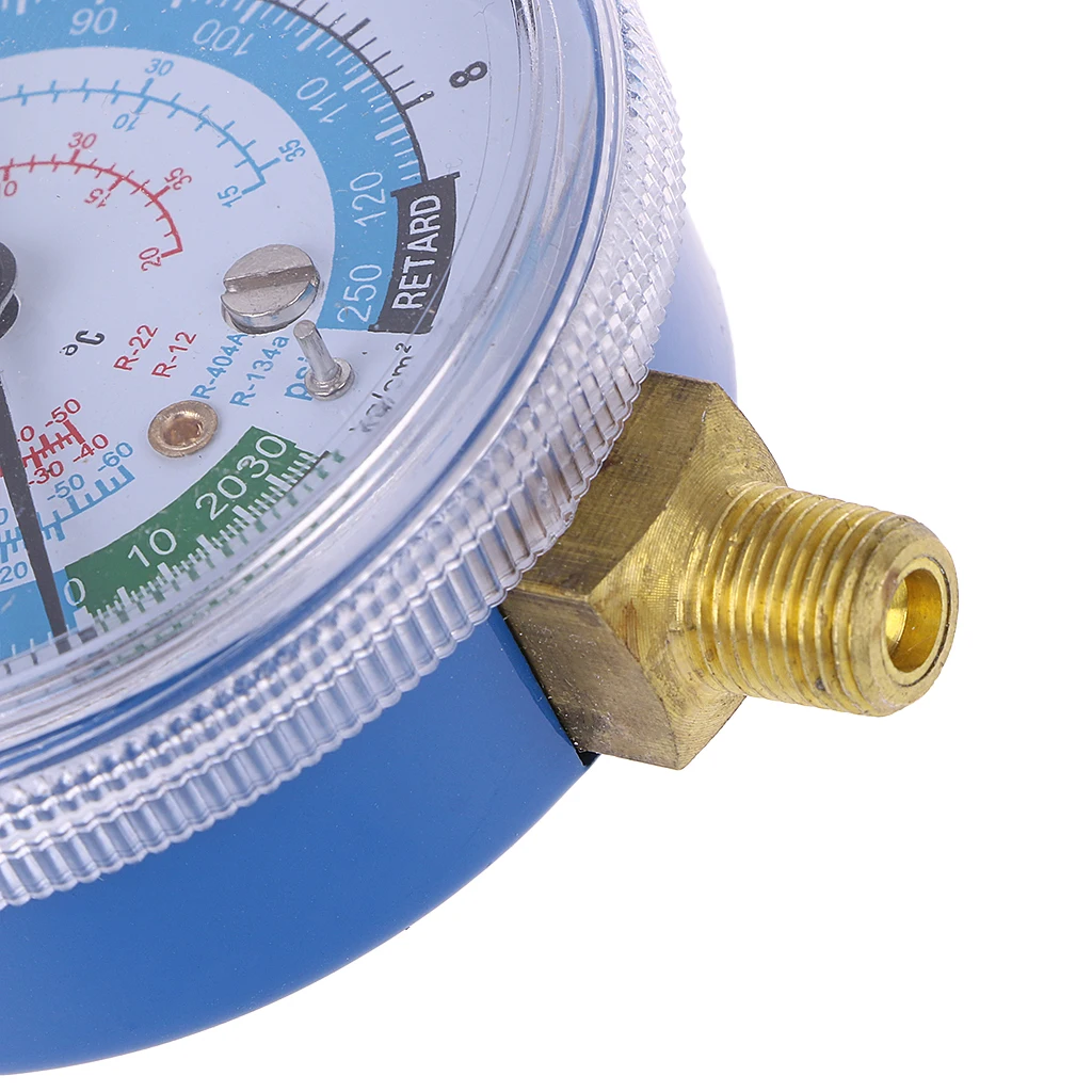 New Air Conditioner R404 R134A R22 Refrigerant Low Pressure Gauge PSI KPA Blue