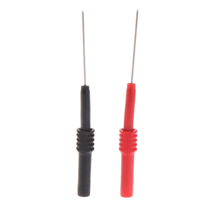OOTDTY Test Leads Pin L95mm flexible Test Probe Tips 1mm Connector Multimeter Needle