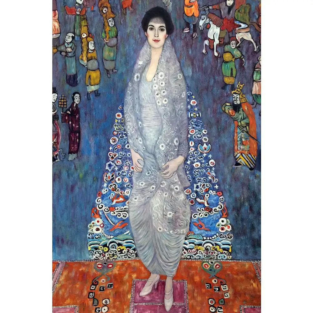 

Handmade Gustav Klimt Oil Paintings Portrait of Baroness Elisabeth Bachofen Echt Canvas Art Reproduction High Quality Home Decor