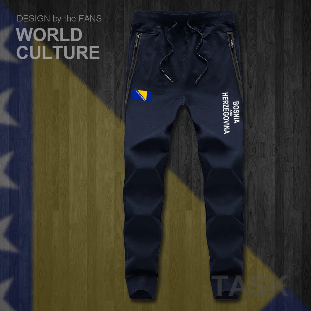 

Bosnia and Herzegovina BIH Bosnian Herzegovinian mens pants jumpsuit sweatpants track sweat fitness fleece nation leggings new