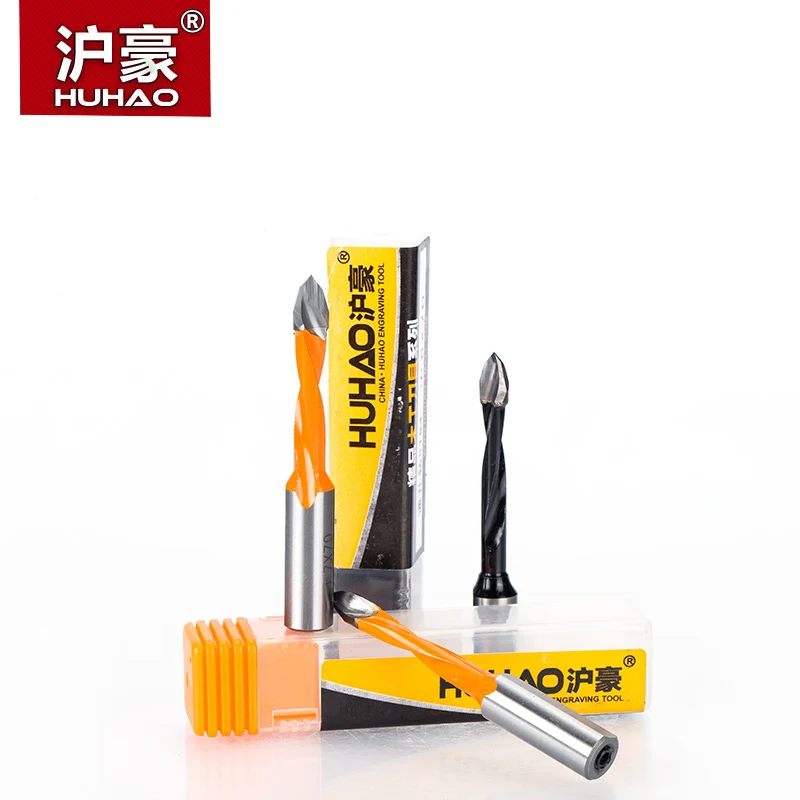 HUHAO 1pc Woodworking Drill Bits Overlength 70mm Dia. 5-10mm Router Bit for Making Hole of Wood Carbide Drilling