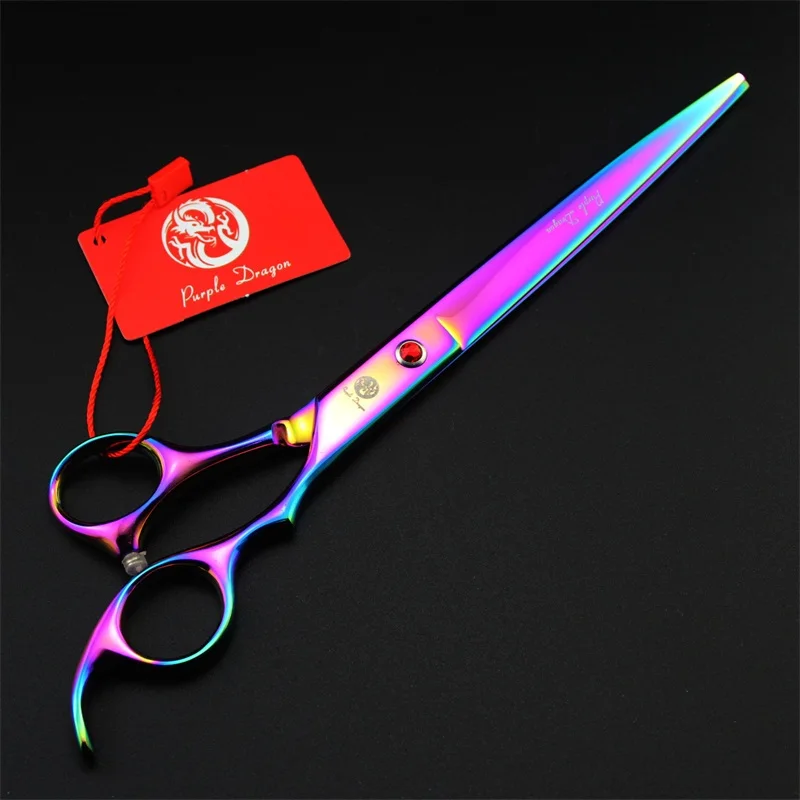 8 inch professional high quality pet grooming Scissors hair cutting shears 4 color straight dog grooming scissors