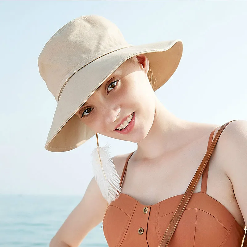 

Ultraviolet-proof Foldable Sun Hat Summer Sunscreen Sunshade Women Cap Lady Fashionable Beach Visor Hats Casual Cool Caps H6618