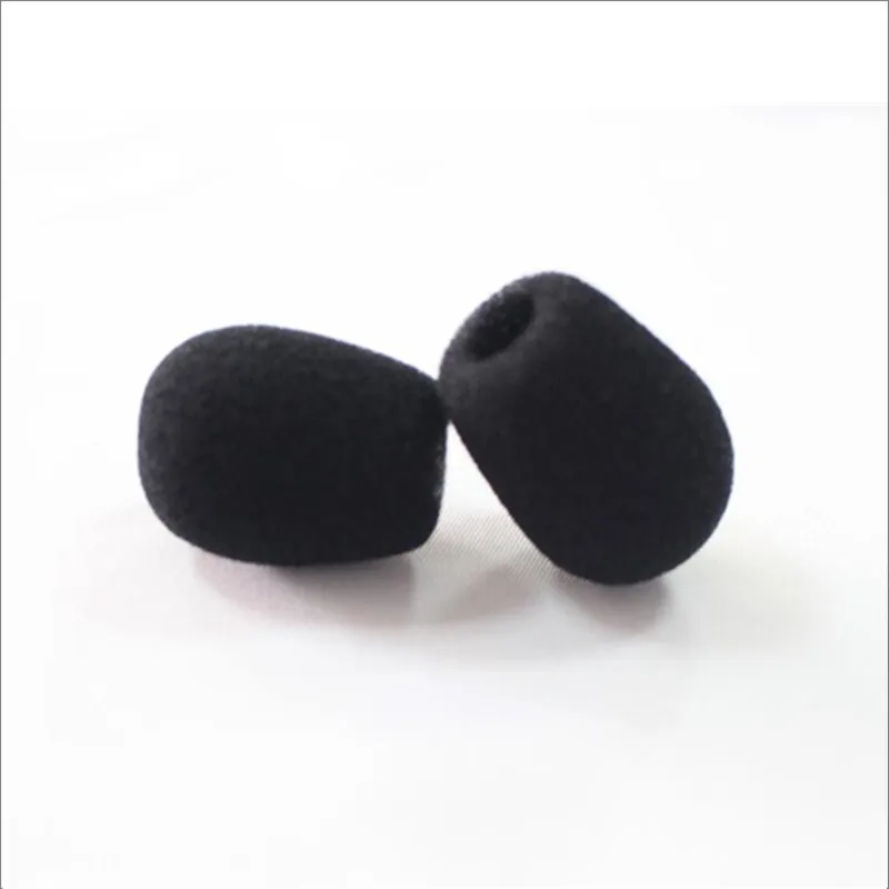 10 Pcs Call Center Mic Foam Windscreens 8mm Diameter Microphone Foam Covers Windshields for Most Headset Microphones