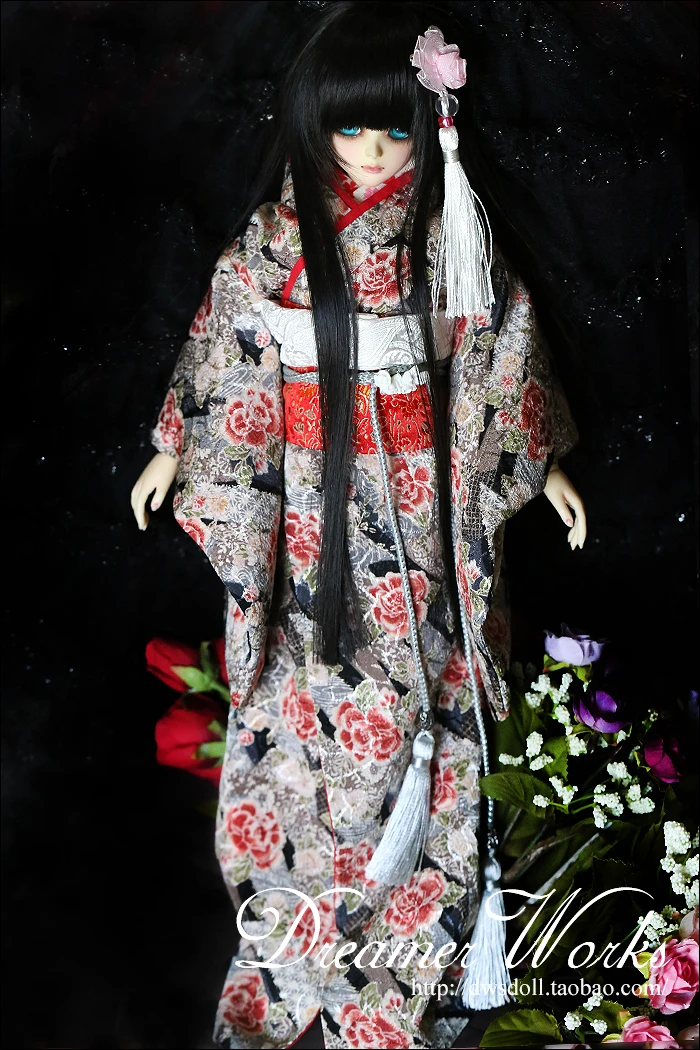 1/4 1/3 scale BJD Japanese Yukata Kimono suit for SD clothing BJD doll accessories,Not included doll,shoes,wig and other 18D1293