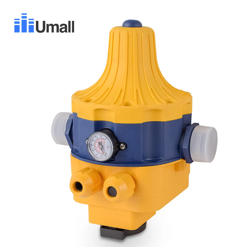 

Water Pumps Auto Pressure Switch 1.5bar Start Booster Level Controller Adjustable Flow Valve control Regulator 220V Eu plug