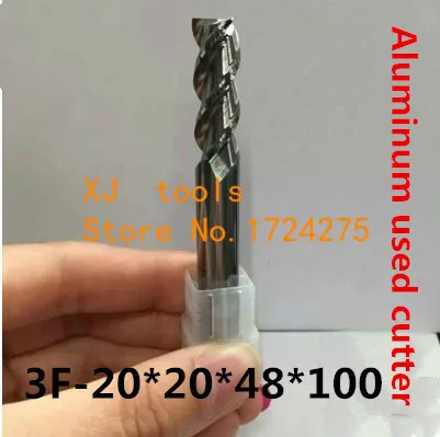 3F-20.0*20*48*100MM alloy aluminum milling cutter, carbide aluminum milling cutter,CNC End milling cutter ,CNC Milling pin tool