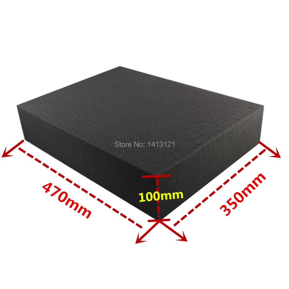 47*35*10CM DIY Multifunction Toolbox Shockproof Sponge Padding Customized Instrument Equipmet Square Grid Handmade Tool Box Case