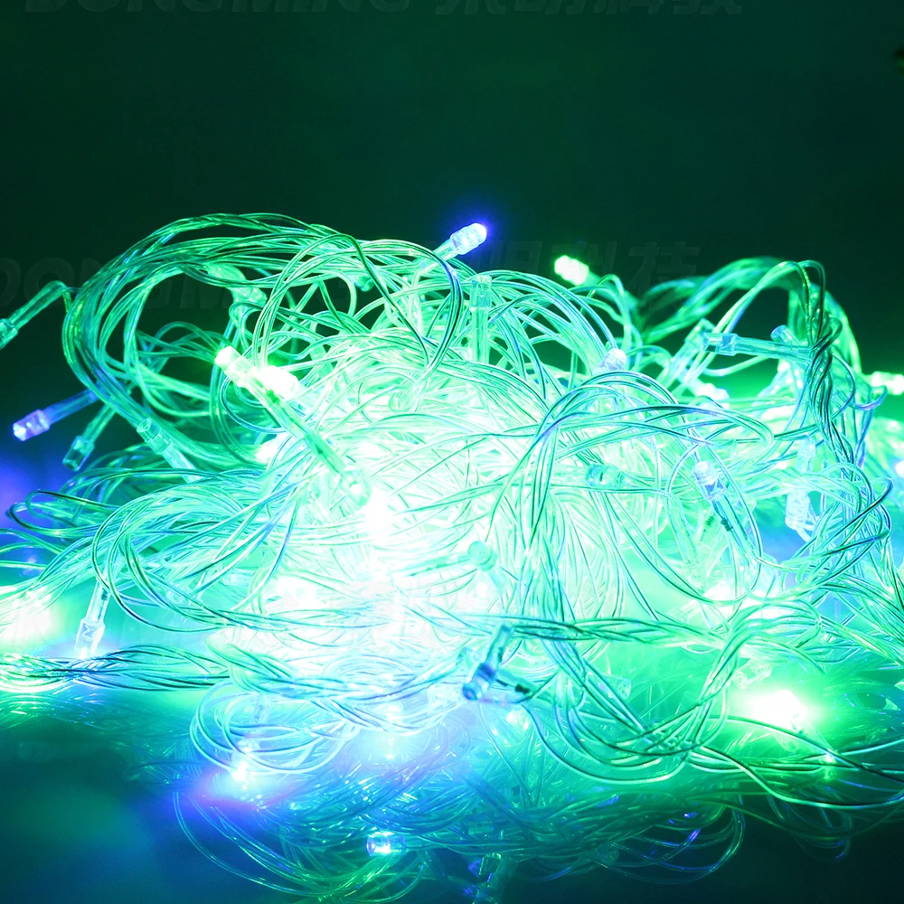 Free Shipping Multicolor 20M 200LEDs LED String Light 220/110V Decoration Light With 8 Display Modes for Christmas Party Wedding