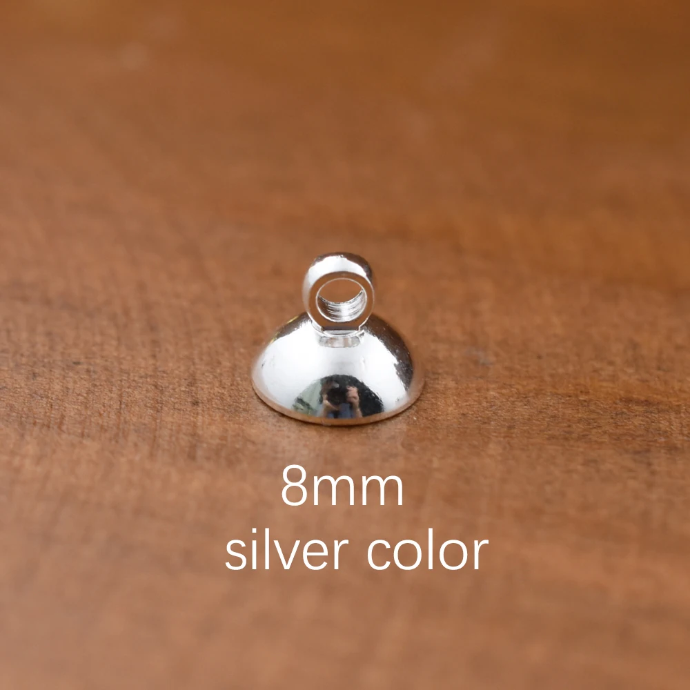 20pieces 4mm 6mm 8mm Beads Cap Pendant Connector Jewelry Findings Diy Handmade Materials